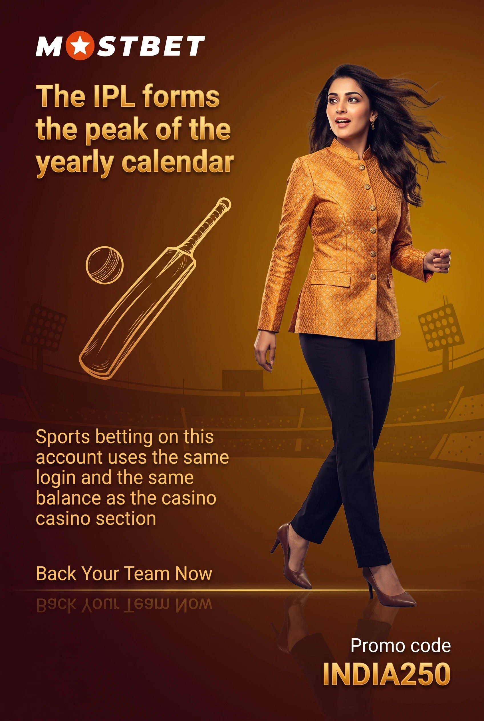 Cricket and IPL betting markets on Mostbet