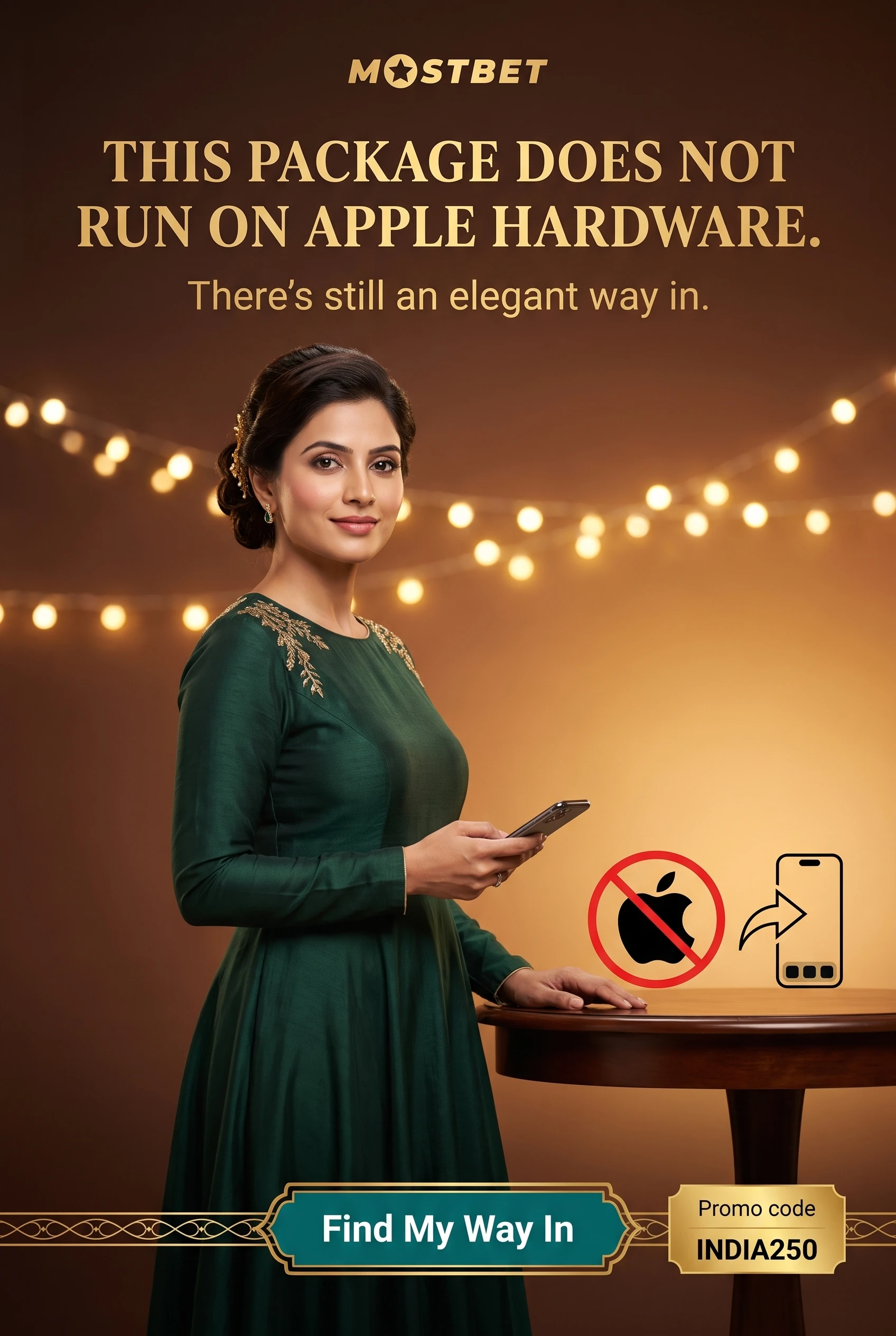 Apple device compatibility with the Mostbet APK