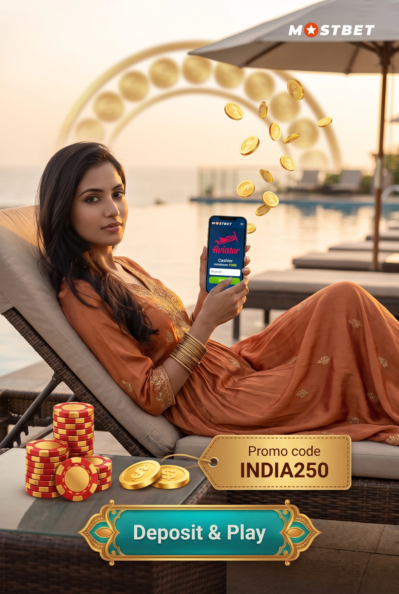 Aviator rounds open on a mobile phone running the Mostbet client