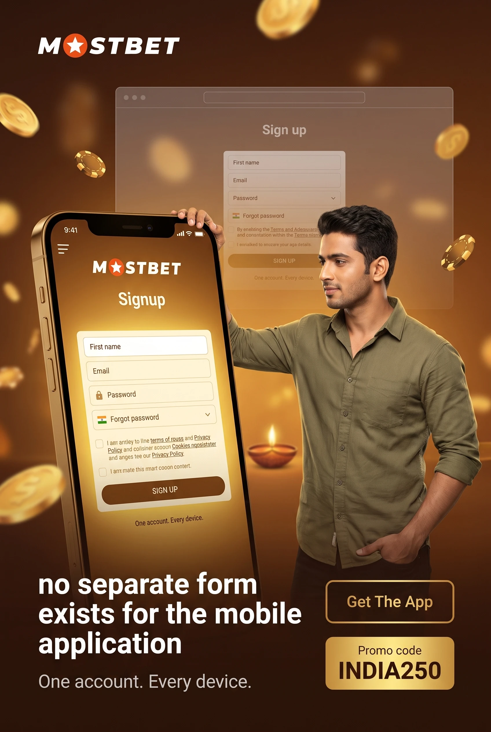 App registration form